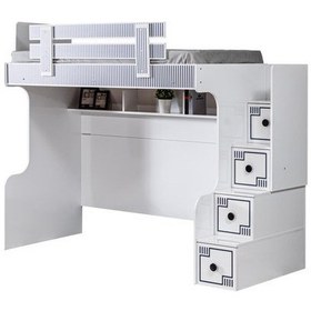 Resim Setaymobilya Çizgi Ranza Karyola Çalışma Masası 