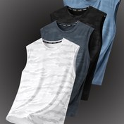 Resim Erkek Hızlı Kuruyan Kolsuz Tank Top - Hafif Nefes Alabilen Nem Çekme Kumaşı, Kamuflaj Deseni, Plaj, Balıkçılık, Spor Salonu Eğitimi ve Spor Aktiviteleri için İdeal, Yazlık Rahat Giyim, Spor Salonu Giyim, Spor Tasarımı, Hızlı Kuruyan Kumaş 