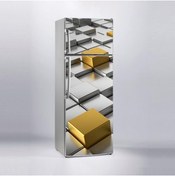Resim Jasmin2020 Buzdolabı Sticker Kaplama Etiketi 3d Altın 