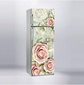 Resim Jasmin2020 Buzdolabı Sticker Kaplama Etiketi Güller3d 