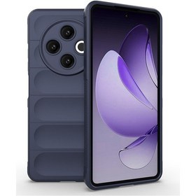 Resim Tecno Spark 30 4g Kılıf Elde Tutma Kolaylıkla Kaydırmaz Kenar Line Dizayn Optietnik Kapak Lacivert 