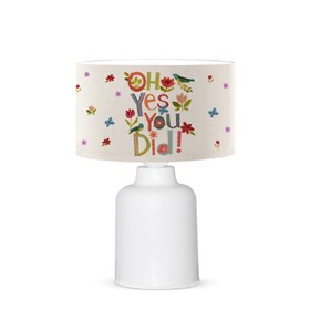 Resim Home Modern Pasta Desenli Başlıklı Çocuk Odası Abajur Lamba | ByLamp 