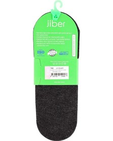 Resim Jiber Erkek Bambu Babet Çorap 7001- 12 Adet Antrasit 