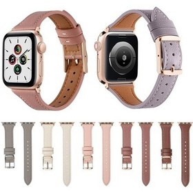 Resim Wondernest Watch Uyumlu Sones Serisi Nefes Kordon İos Deri 41mm 40mm 38mm 9-8-7 3-2-1 2-6-se-5-4 