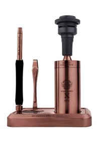 Resim E50 Ironman Pro X Max - Titanyum Seri Roze Çantalı Nargile Takımı 