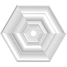 Resim PROBORD Altıgen 46 cm Tavan Lamba Göbeği Kartonpiyer Stropiyer 2 li Paket 