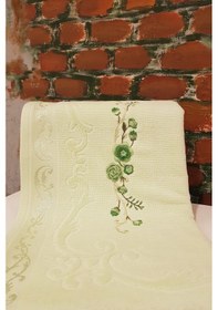 Resim Özdilek Dila Nakışlı 3'lü Havlu - Yeşil Çok Renkli 