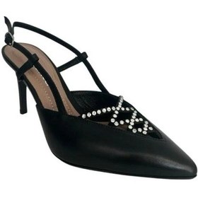 Resim Kemal Tanca 871 8362 Kadın Topuklu Stiletto Siyah Taşlı 