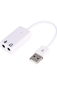 Resim JUNGLEE 7.1 Usb Ses Kartı 3.5 Mm Jack Girişini Usb Ye Çeviren Aparat 