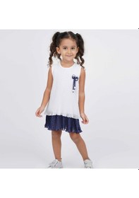 Resim Xo Kids Kız Çocuk Elbise 2-6 Yaş Bes 3976 Beyaz 
