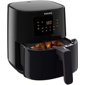 Resim Philips Airfryer Essential Sıcak Hava Fritözü , Rapid Air ,yağsız, 0.8 Kg, 4.1 L Kapasite ,1400 W, Siyah 