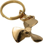 Resim Pervane 3 Kanatlı PiMarks Pirinç Döküm Anahtarlık N1 