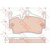 Resim TRW GDB1961 Fren Balatası Arka Boxster 04- Cayman 13- 