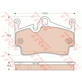 Resim TRW GDB1961 Fren Balatası Arka Boxster 04- Cayman 13- 