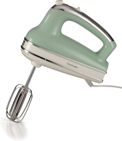 Resim STOREMAX sellbuyst Vintage El Mikseri Yeşil 1548/04-450 Watt, 5 Hız, Çırpma ve Yoğurma Başlıkları, Tu 