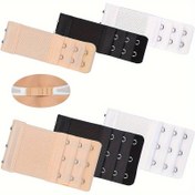 Resim 6'lı Paket Kadın Sütyen Uzatıcıları - Yumuşak Kancalı Ayarlanabilir Elastik Sütyen Askı Uzatıcılar, Bej/Siyah/Beyaz - Günlük Kullanım, Özel Etkinlikler, Emzirme İçin - Giysi Altında Gizli - Tüm Sütyen Tipleriyle Uyumlu, Günlük Konfor, Sütyen Bedeni Ayarı, Nötr Renkler, Basit Desen, Dayanıklı Kanca, Esnek Kumaş 