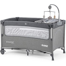 Resim Kanz Dreamer Plus Anne Yanı Oyun Parkı 70x120 Cm - Gri - Gri / Standart 