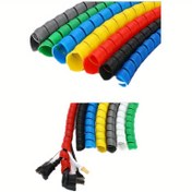 Resim 2m/78.74 Inç 8mm Hat Organizatörü Boru Koruma Esnek Spiral Sarma Kablo Koruyucu Kablo Kılıfı Kapak Tüp 