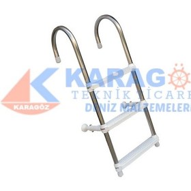 Resim Alüminyum Merdiven Portatif 3 Basamakli Boy 84Cm 