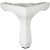 Resim Plastik Lükens Ayak Mobilya Ayağı 14 cm Beyaz 