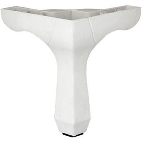 Resim Plastik Lükens Ayak Mobilya Ayağı 14 cm Beyaz 