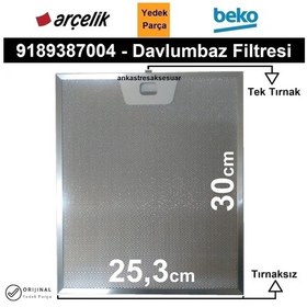 Resim Beko Uyumlu Adp 61420 I Davlumbaz Filtresi Aspiratör Filtre 9189387004 - 465340949 