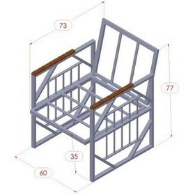 Resim Violet Krem 2+1+1 Masalı Bahçe Oturma Grubu Minderli Metal Ahşap Detaylı Balkon Teras Takımı Cappuccino 