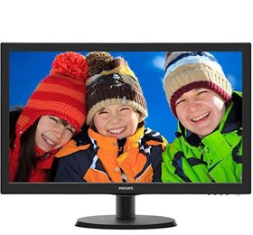 Resim Philips 223V5LHSB2/00 VLine 21.5" LED 5ms 60Hz 1920x1080 FullHD VGA HDMI (VESA) Siyah Monitör Philips