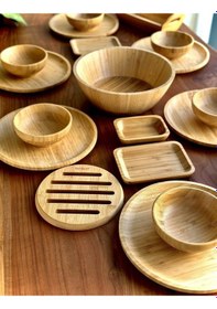 Resim Bambum İkon 24 Parça Bambu Yemek Takımı 
