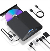 Resim Monozone Harici Cd Dvd Rom Yazıcı Okuyucu Type-c Usb 3.0 Hub 