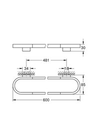 Resim Grohe Selection Havluluk 41056gn0 