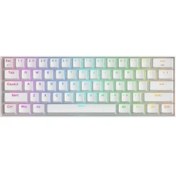 Resim Redragon K530W Draconıc Pro Q Tr 60% Kompakt Kablosuz-Bluetooth 2.4g Swıtch Mekanik Klavye Beyaz 