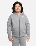 Resim Nike Club Fleece Tam Boy Fermuarlı Genç Çocuk Kapüşonlu Ceket Da5067 
