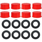 Resim Empoorlium Gaz Bidonu Kaba Dişli Kapak Benzin Bidonu Kapağı Kaba Dişli Katı Taşıma Benzin Bidonu Kapakları 8 Paket (Yurt Dışından) 