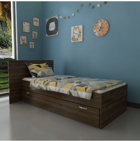 Resim Myniture Home & Living Trend Yavrulu Karyola Q4016-2 Ceviz 