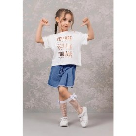 Resim Dmb Boys & Girls Kız Çocuk Kot Şort Etek 4-9 Yaş 