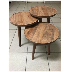Resim 3'Lü Zigon Sehpa 1.Sınıf Mdf Tabla (462519008) 