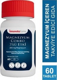 Resim İmuneks Farma Magnezyum 3'lü Etki 60 Tablet 