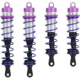 Resim Konesam 4 Adet Mor Metal Şok Emici, 1/8 Jlb Hsp Dhk Hpı Redcat Lrp Hobao Zd Racing Hongnor Df-model Rc Araçlar İçin 