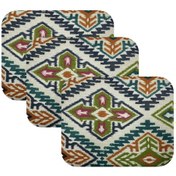 Resim Knsz oturma minderi 3 lü mazlum kilim desen tel sandalyesi oturma yeri için 