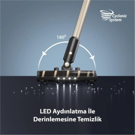 Resim Blaupunkt A70 Şarjlı Dikey Süpürge Gold + Xiaomi Baskülhediye 