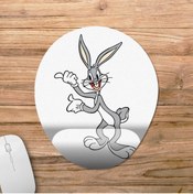 Resim Pixxa Bugs Bunny Bilek Destekli Mousepad Model - 2 Oval 