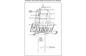 Resim Manken İstanbul 40 Beden Yarım Bacak Yüksek Kalite Döküm Ayak Kollu Profesyonel Prova Mankeni Terzi Mankeni 