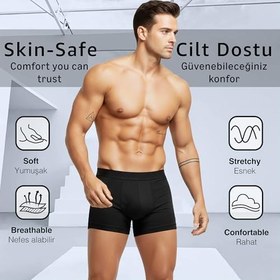 Resim 6'lı Kutu Premium Likralı Erkek Boxer 