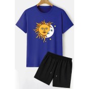 Resim Trendypassion Evren Temalı Şort T-Shirt Eşofman Takımı 