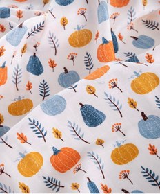 Resim runbaby Tek Kat Müslin Omuz Bezi 25x50cm balkabak desen 