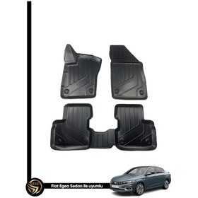 Resim Fiat Egea Sedan 3d Havuzlu Paspas Araca Özel 