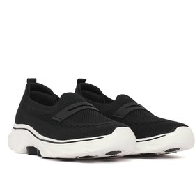 Resim Derimod Zero Kadın Siyah Kumaş Loafer - Siyah / 