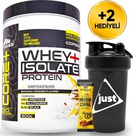 Resim Mustang Nutrition Core+ Series Isolate Whey Protein Tozu 900 Gr 30 Servis Muzlu Kurabiye + Shaker + Protein Kahve Hediyeli Muz Aromalı 
