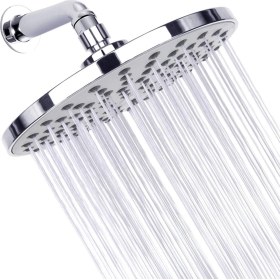 Resim 8 Inç Banyo Üst Sprey Duş Yuvarlak Galvanik Üst Duş Başlığı Duş Bataryası Ultra Ince Büyük Yağış Duş Başlığı | Duş Başlıkları (Yurt Dışından) 